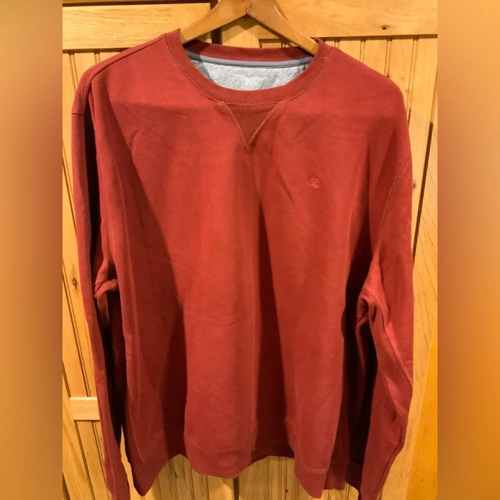 Men's Red Crew Neck Sweater